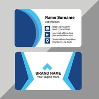 Double-sided creative business card template. Portrait and landscape orientation. Horizontal and vertical layout. vector
