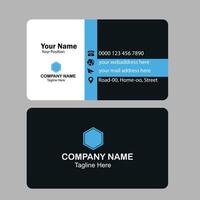 Modern Unique professional simple business card design vector