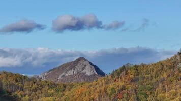 Majestic Mountain View With Trees and Clouds video