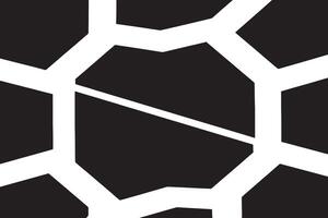 Abstract Art with Black Overlays on a Pure White Canvas vector