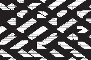 Intricate Monochrome Black Texture Art on White Background vector