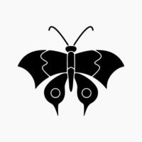 Design Illustration graphic of butterfly solid icon. Suitable for anything related to animals vector