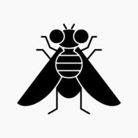 Design Illustration graphic of fly solid icon. Suitable for anything related to animals vector
