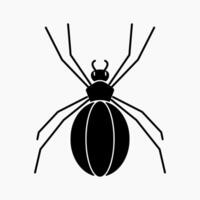 Design Illustration graphic of spider solid icon. Suitable for anything related to animals vector