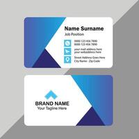 modern and simple professional corporate business card design template vector