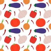 Seamless pattern with vegetable. illustration. vector