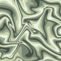 Illustration. Abstract wavy background in green and gray tones vector