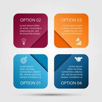square elements for infographic. vector