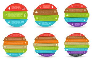 set of circles for infographics. vector