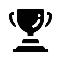trophy icon. glyph icon for your website, mobile, presentation, and logo design. vector