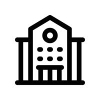 school icon. line icon for your website, mobile, presentation, and logo design. vector