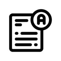 exam icon. line icon for your website, mobile, presentation, and logo design. vector