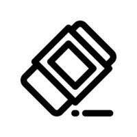 eraser icon. line icon for your website, mobile, presentation, and logo design. vector