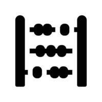 abacus icon. glyph icon for your website, mobile, presentation, and logo design. vector