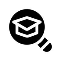 search icon. glyph icon for your website, mobile, presentation, and logo design. vector