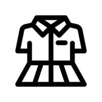 uniform icon. line icon for your website, mobile, presentation, and logo design. vector