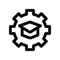 education program icon. line icon for your website, mobile, presentation, and logo design. vector