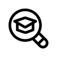 search icon. line icon for your website, mobile, presentation, and logo design. vector