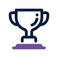 trophy icon. dual tone icon for your website, mobile, presentation, and logo design. vector