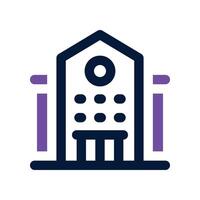 school icon. dual tone icon for your website, mobile, presentation, and logo design. vector