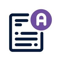 exam icon. dual tone icon for your website, mobile, presentation, and logo design. vector