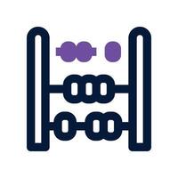 abacus icon. dual tone icon for your website, mobile, presentation, and logo design. vector