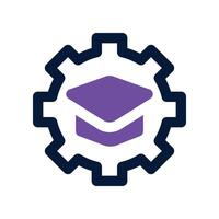 education program icon. dual tone icon for your website, mobile, presentation, and logo design. vector