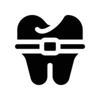 braces icon. glyph icon for your website, mobile, presentation, and logo design. vector
