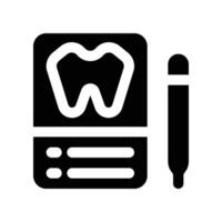 dental record icon. glyph icon for your website, mobile, presentation, and logo design. vector
