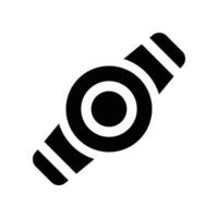 headlamp icon. glyph icon for your website, mobile, presentation, and logo design. vector
