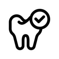 dental icon. line icon for your website, mobile, presentation, and logo design. vector