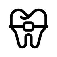 braces icon. line icon for your website, mobile, presentation, and logo design. vector