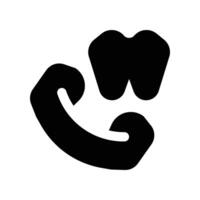 call icon. glyph icon for your website, mobile, presentation, and logo design. vector