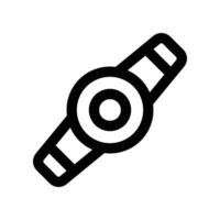 headlamp icon. line icon for your website, mobile, presentation, and logo design. vector