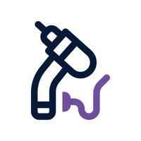 dental drill icon. dual tone icon for your website, mobile, presentation, and logo design. vector