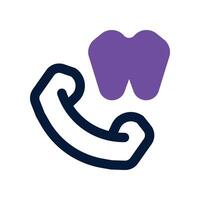 call icon. dual tone icon for your website, mobile, presentation, and logo design. vector