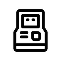 atm machine icon. line icon for your website, mobile, presentation, and logo design. vector