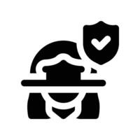 face id icon. glyph icon for your website, mobile, presentation, and logo design. vector