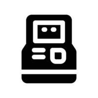 atm machine icon. glyph icon for your website, mobile, presentation, and logo design. vector