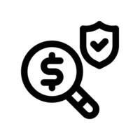 search icon. line icon for your website, mobile, presentation, and logo design. vector