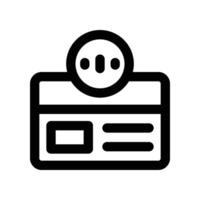 contactless payment icon. line icon for your website, mobile, presentation, and logo design. vector