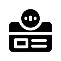contactless payment icon. glyph icon for your website, mobile, presentation, and logo design. vector
