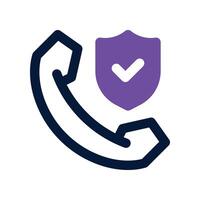 phone call icon. dual tone icon for your website, mobile, presentation, and logo design. vector