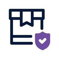 secure box icon. dual tone icon for your website, mobile, presentation, and logo design. vector
