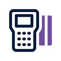 payment machine icon. dual tone icon for your website, mobile, presentation, and logo design. vector