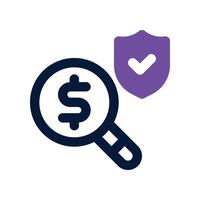 search icon. dual tone icon for your website, mobile, presentation, and logo design. vector