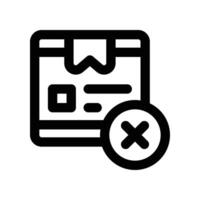reject icon. line icon for your website, mobile, presentation, and logo design. vector