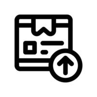 export icon. line icon for your website, mobile, presentation, and logo design. vector