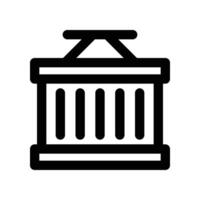 container icon. line icon for your website, mobile, presentation, and logo design. vector