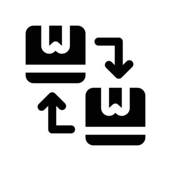 replace icon. glyph icon for your website, mobile, presentation, and logo design. vector